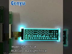 صفحه نمایش سیگمنتی ال سی دی TN منفی 20pin FPC RGB رنگ پس زمینه برای ساعت توقف