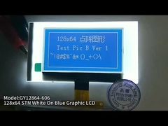 2.15 اینچ 128x64 صفحه نمایش گرافیکی LCD STN سفید روی آبی 34PIN FPC سولدر