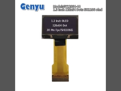 صفحه نمایش OLED با کاراکترهای سفید 1.3 اینچ 128x64 نقطه SH1106 30PIN FPC Connector