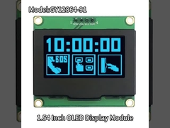 SSD1309 1.54 اینچ صفحه نمایش OLED آبی بزرگتر صفحه PCB 128x64 I2C صفحه نمایش OLED