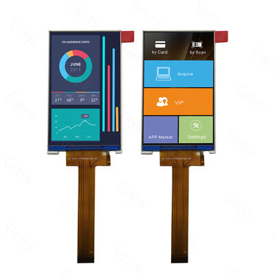 شاشة LCD TFT IPS من Genyu مقاس 3.97 بوصة بدقة 480x800 مع واجهة MIPI وشريحة تشغيل GC9503
