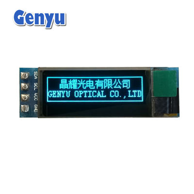 قیمت خوب آبی 0.91 اینچ ماژول OLED 128x32 رزولوشن SSD1306 IIC رابط سفارشی آنلاین