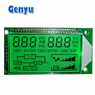 قیمت خوب صفحه نمایش قطعه LCD سفارشی TN صفحه نمایش مثبت LCD PIN Connect For UPS آنلاین