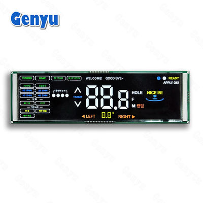 قیمت خوب صفحه نمایش LCD سیاه VA هفت بخش صفحه نمایش LCD 5V برای تجهیزات گلف آنلاین