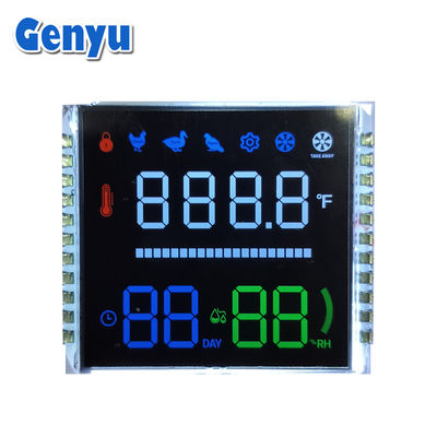 قیمت خوب رنگ انگشت های 7 بخش VA صفحه نمایش LCD 22PIN روشنایی سفید برای تخم مرغ حشره دار آنلاین