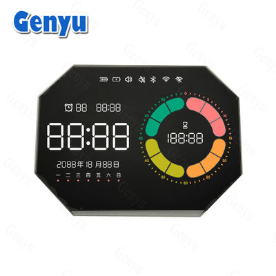 قیمت خوب شکل سفارشی VA صفحه نمایش LCD رنگ جدا شده صفحه نمایش LCD 4Digit Zebra Screen برای ساعت آنلاین