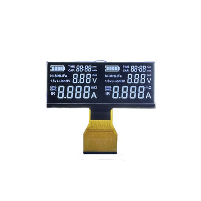 قیمت خوب صفحه نمایش LCD VA قطعات سفید پس زمینه سیاه 5V FPC Connect آنلاین