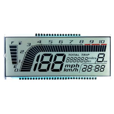 قیمت خوب HTN Custom E-bike LCD Display Monochrome 46 Pin Transflective 7 Segment LCD Screen with 6 O'clock Viewing Angle آنلاین