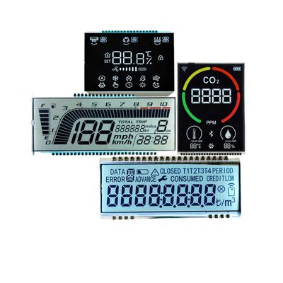 قیمت خوب PIN Connector Customized Monochrome Lcd Screen Digital Speedometer Meter Lcd TN HTN FSTN Positive Segment Display آنلاین