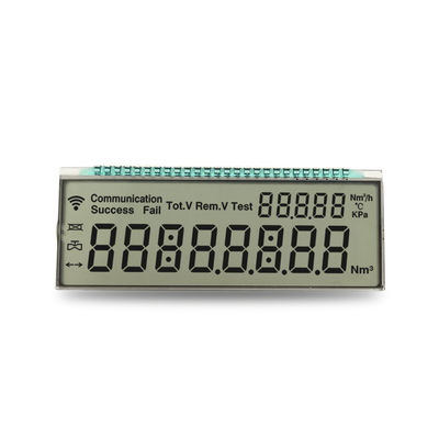قیمت خوب 3.3V Operating Voltage Custom LCD Display for Positive Reflective Screen Energy Meter 8 Digit 7 Segment Monochrome LCD آنلاین