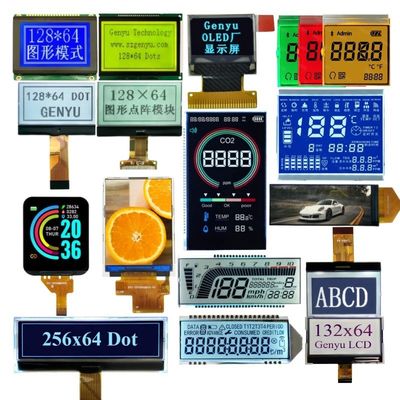 قیمت خوب Oem Odm Monochrome 128x64 Graphic Cog Custom HTN STN Fstn Segment black Va Segment OLED IPS Color TFT Touch LCD Display Lcd آنلاین