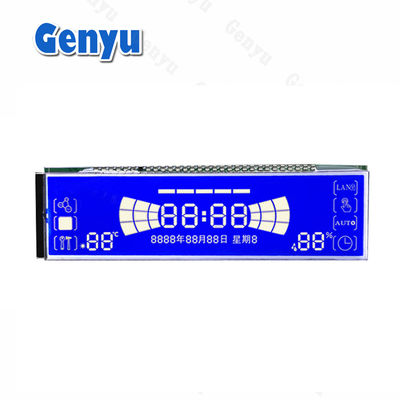 قیمت خوب طراحی سفارشی صفحه نمایش LCD STN بخش آبی 30PIN برای ماشین تمیز کردن آنلاین