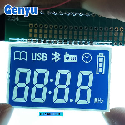 قیمت خوب صفحه نمایش LCD سفارشی HTN منفی 7 بخش صفحه نمایش LCD برای صوتی آنلاین