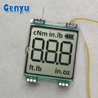 قیمت خوب سفارشی سازی 3 رقم 7 بخش صفحه نمایش LCD TN Potivie فونت های سیاه 12 PIN Connect آنلاین