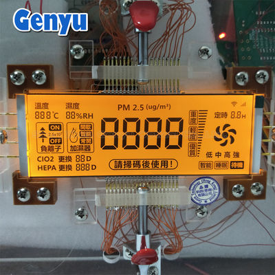 قیمت خوب 5.0V 4 Ditig HTN صفحه نمایش LCD قطعی رنگ RGB Backlight مورد استفاده در پاک کننده هوا آنلاین
