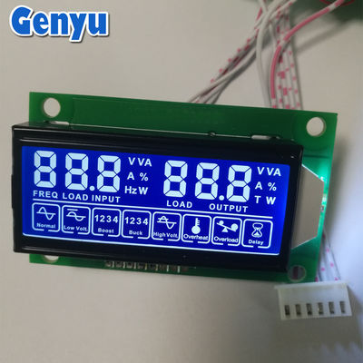 قیمت خوب صفحه نمایش LCD OEM هفت بخش HTN آبی 5V LCD با صفحه PCB آنلاین