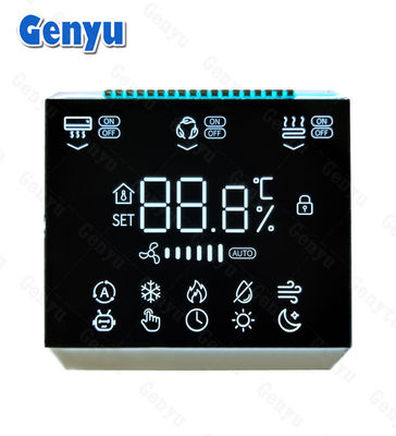 قیمت خوب 3.5 اینچ شکل مربع VA 3 رقم هفت بخش نمایش 19 PIN ترموستات صفحه نمایش LCD آنلاین