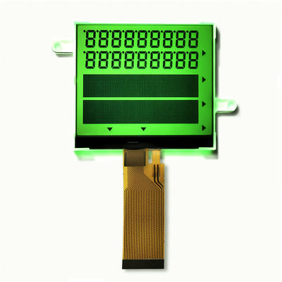 صفحه نمایش سبز با نور پس زمینه COG LCD قطعه STN بازتابی + گرافیک 24pin FPC