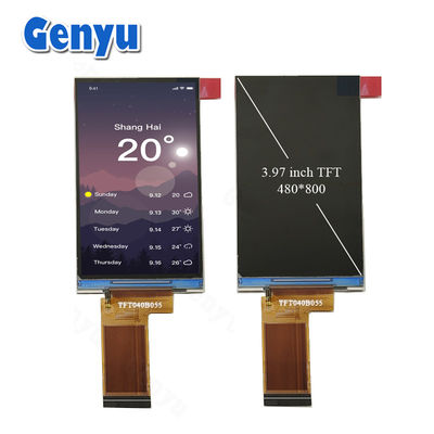 قیمت خوب 3.97 اینچ پانل LCD TFT زاویه آزاد 480x800 پیکسل GC9503 40PIN FPC با رابط RGB آنلاین