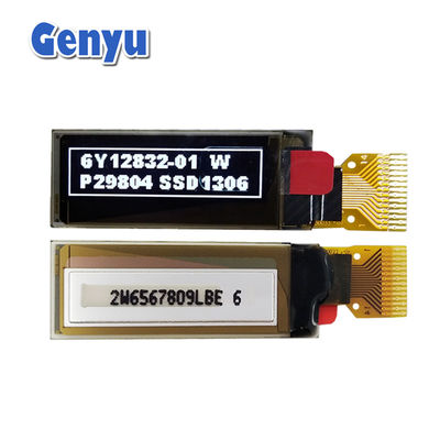 قیمت خوب صفحه نمایش کوچک OLED 0.91' 128x32 نقطه سفید 14PIN SSD1306 رابط I2C آنلاین