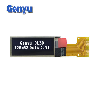 قیمت خوب 0صفحه نمایش OLED.91 اینچی 128x32 رزولوشن سفید 15 پین رابط FPC SPI آنلاین