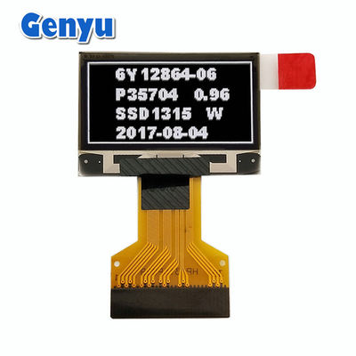قیمت خوب گرافیک سفید 0.96 اینچ صفحه نمایش OLED 128 * 64 نقطه 0.5mm کانکتور FPC 30pin آنلاین