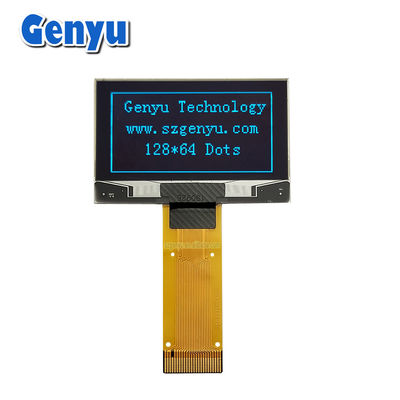 رابط سریال 1.54 اینچ صفحه نمایش OLED آبی رنگ 128x64 نقطه 24PIN