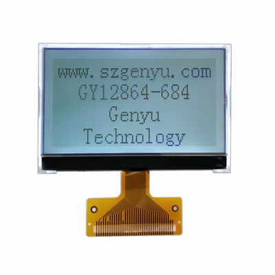 قیمت خوب 2.72 اینچ 128x64 صفحه نمایش LCD COG گرافیک FSTN صفحه نمایش روشنایی سفید مثبت 36PIN FPC آنلاین