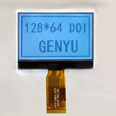 قیمت خوب 1.88 اینچ 128x64 ماژول صفحه نمایش LCD متریکس FSTN سفید 14PIN SPI آنلاین