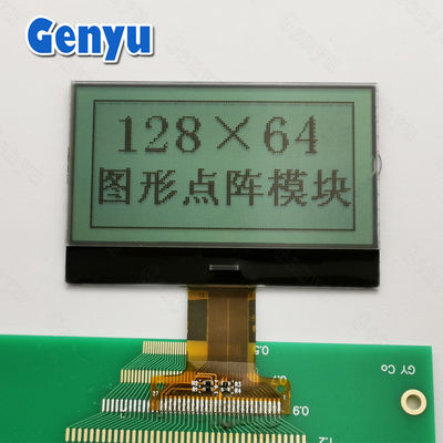 2صفحه نمایش LCD.4 اینچ FSTN 128x64 صفحه نمایش LCD شفاف 27PIN 8 بیت موازی