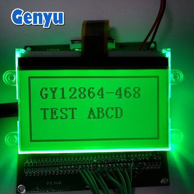 2.9 اینچ صفحه LCD 128 * 64 صفحه نمایش LCD STN روشنایی سبز بازتاب