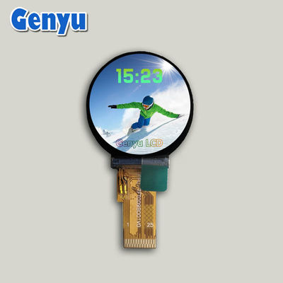 قیمت خوب اندازه کوچک 0.9 اینچ دایره TFT صفحه نمایش LCD 128x128 رزولوشن رابط SPI آنلاین