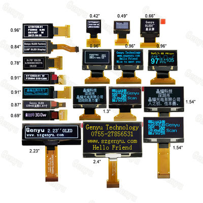 قیمت خوب 128X64 OLED Customized Fpc Spi i2c Micro Monochrome 0.91 0.96 Oled Display Small Lcd Screen Module Panel Mini 128X32 0.96 آنلاین