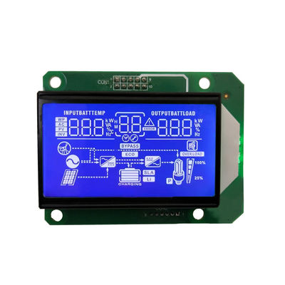 قیمت خوب نمایشگر سفارشی بخش ولتاژ عملیاتی 5.0 ولت برای اینورتر خورشیدی HTN LCD ماژول صفحه آبی -10- 60C آنلاین
