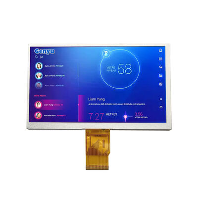قیمت خوب ماژول نمایشگر TFT LCD Genyu 7.0 اینچی با رزولوشن 800x480 نقطه و رابط موازی RGB 24 بیتی آنلاین